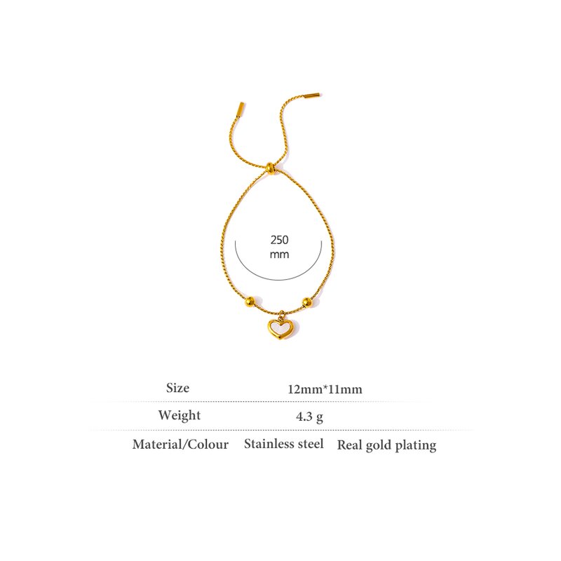 Heart Shell Anklet Supplier - JINYOU 1336 Fashion Natural Chain Summer