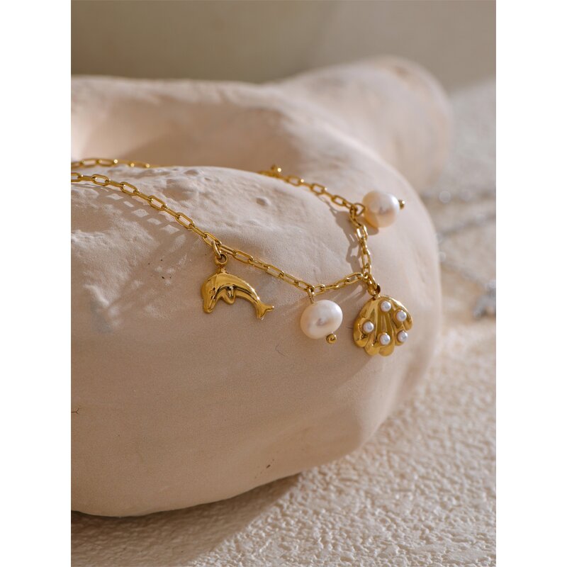 Pearl Chain Bracelet Manufacturer - JINYOU 4952 New Arrival Natural Waterproof