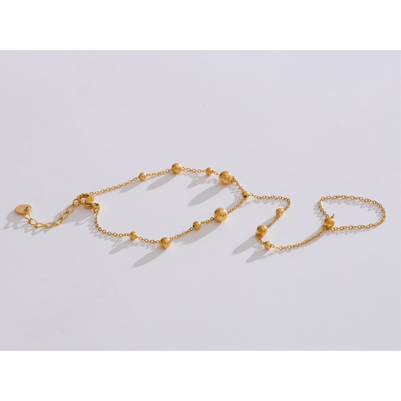 Zircon Beads Bracelet Manufacturer - JINYOU 4547 New Design PVD 16k Gold