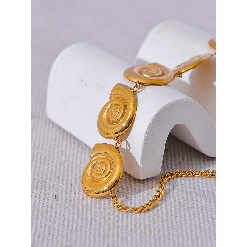 Shell Chain Set Manufacturer - JINYOU 2733 Stainless Steel Drop Necklace