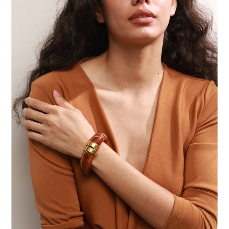 Acrylic Jewelry Bangle Manufacturer - JINYOU 3383 Vintage New Design