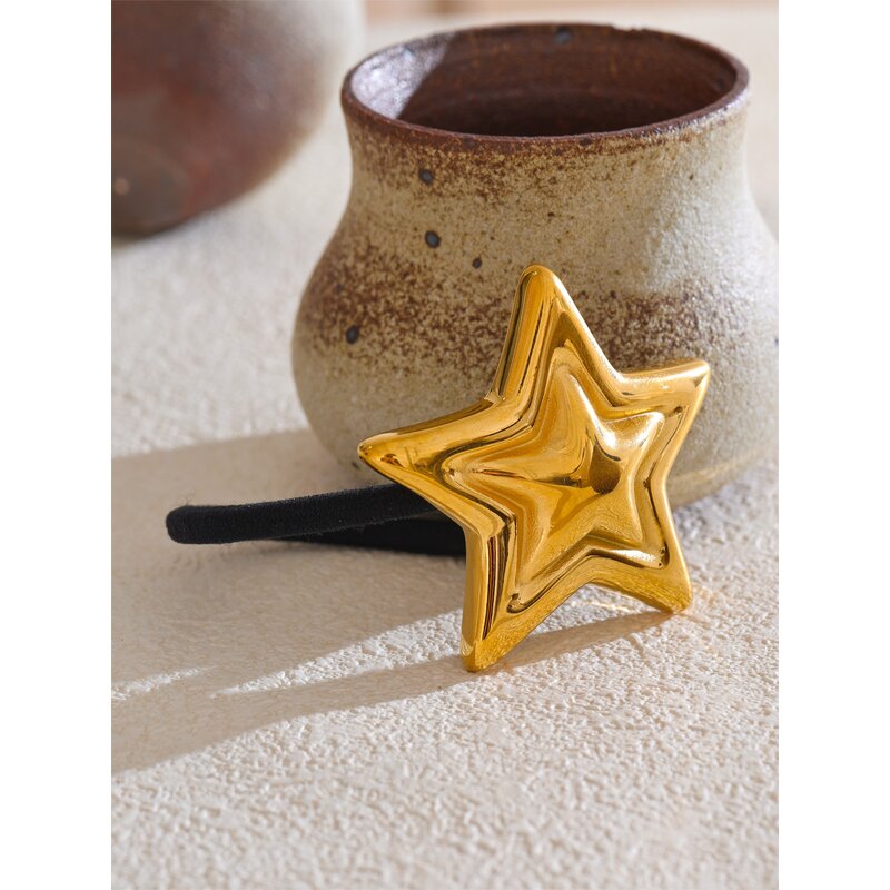 Five-pointed Star Hairband Manufacturer - JINYOU 4984 New Arrival Stainless Steel