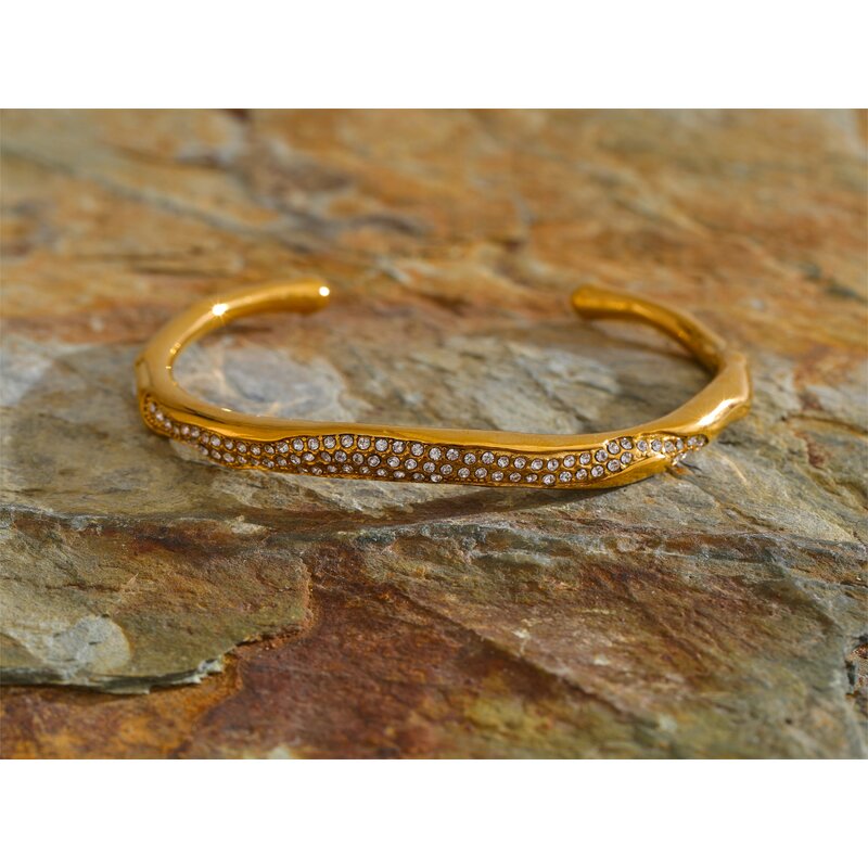 Zircon Open Bracelet Manufacturer - JINYOU 4492 New Arrival Rust Proof Fashion