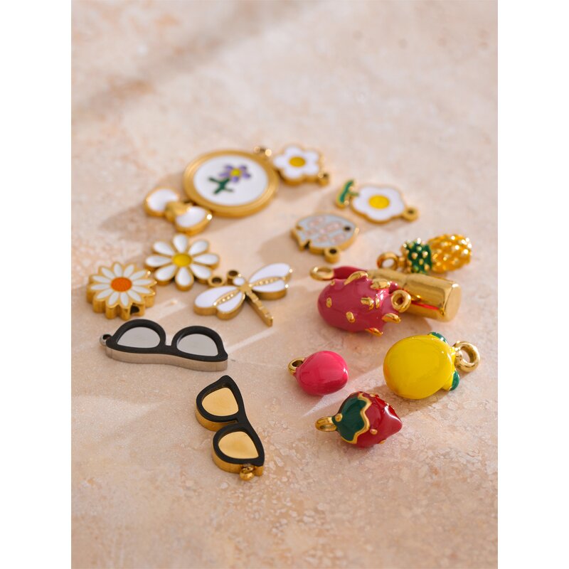 Cartoon Accessories Manufacturer - JINYOU 0185 Cute Fruits Pineapple Strawberry