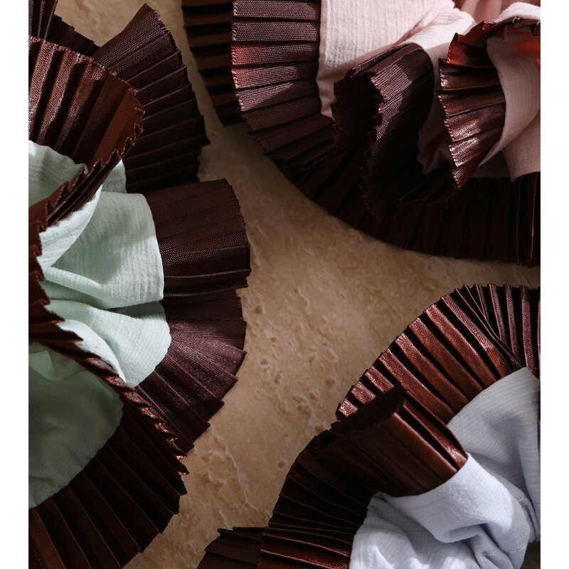 Hair Scrunchies Supplier - JINYOU 0021 New Style Oversize Black Red Satin