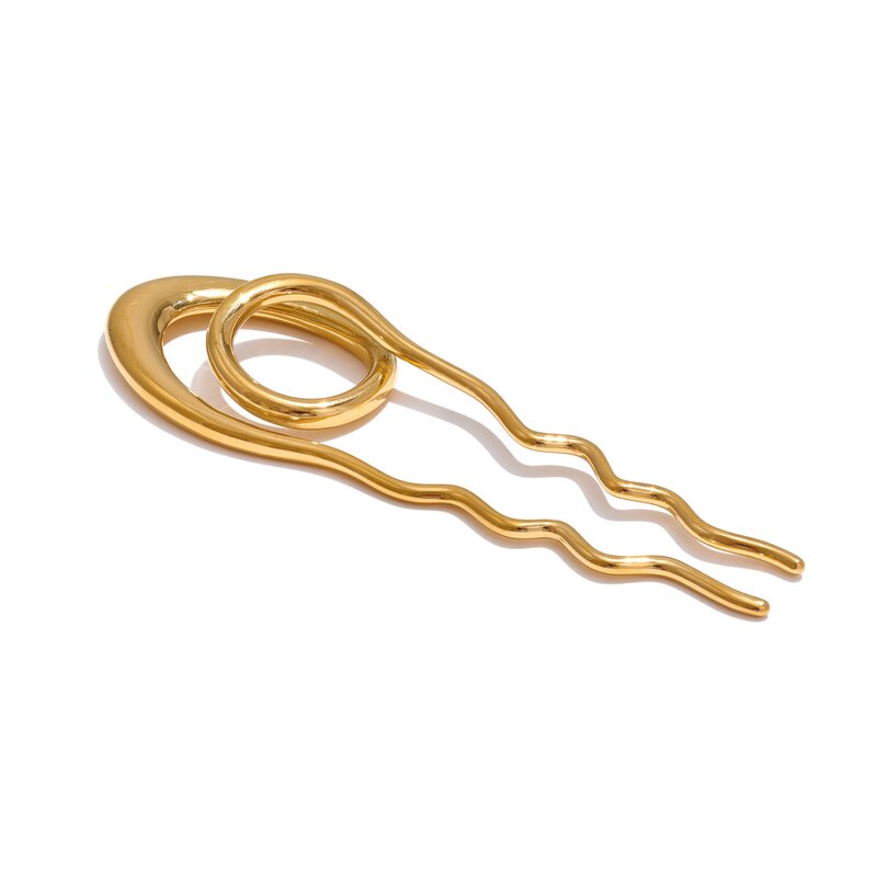 Stainless Steel Hair Clip Manufacturer - JINYOU 4726 New Arrival Waterproof 18K