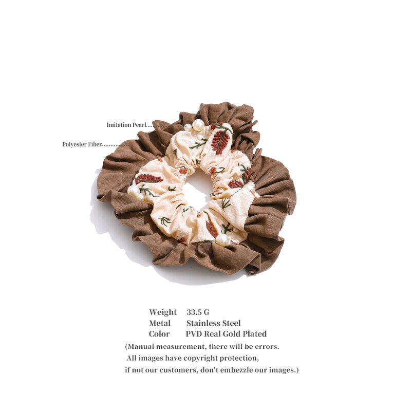 Two Color Hair Clips Manufacturer - JINYOU 0030 Wholesale Polyester Fabric Elastic