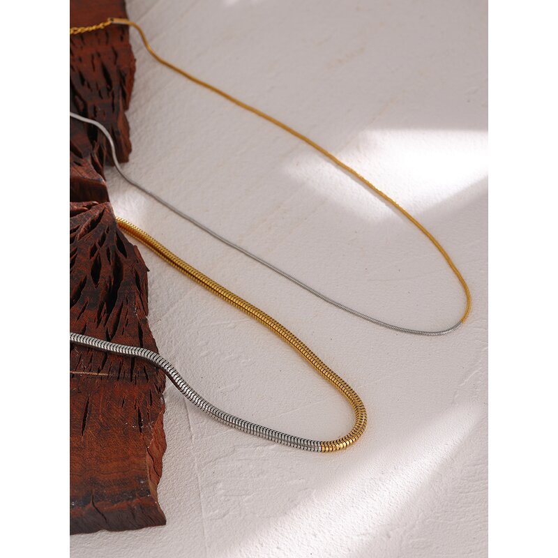 Mix Chain Necklace Supplier - JINYOU 678 Minimalist Metal 18K Gold Plated