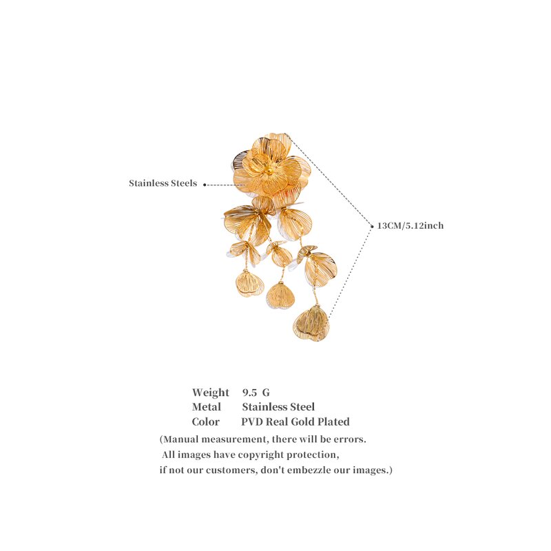 Leaf Flower Brooch Manufacturer - JINYOU 5253 Exclusive Style Stainless Steel