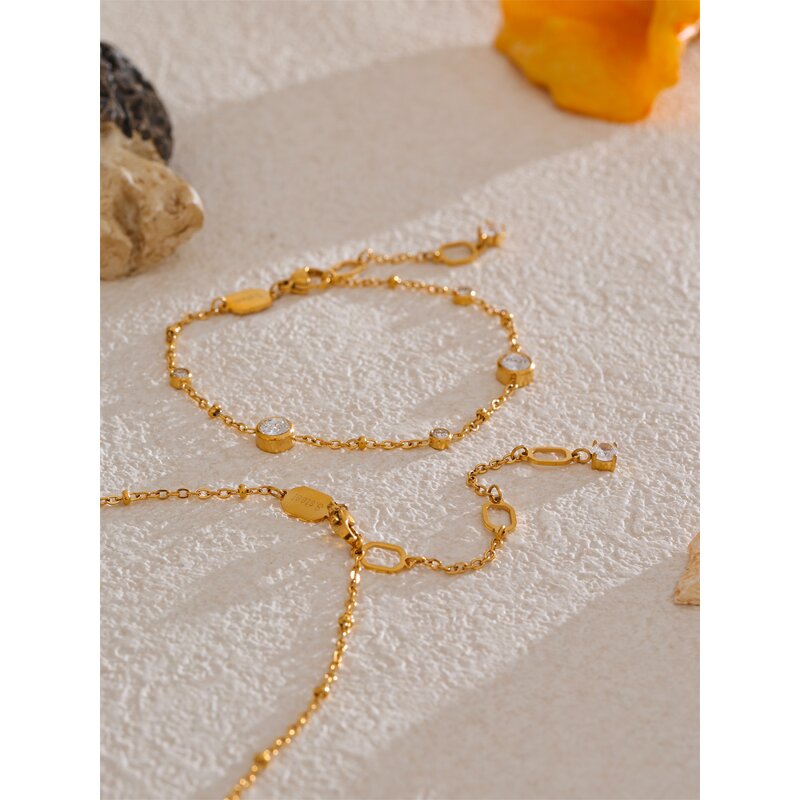 Zircon Jewelry Set Manufacturer - JINYOU 5238 Exclusive Design PVD Zircon