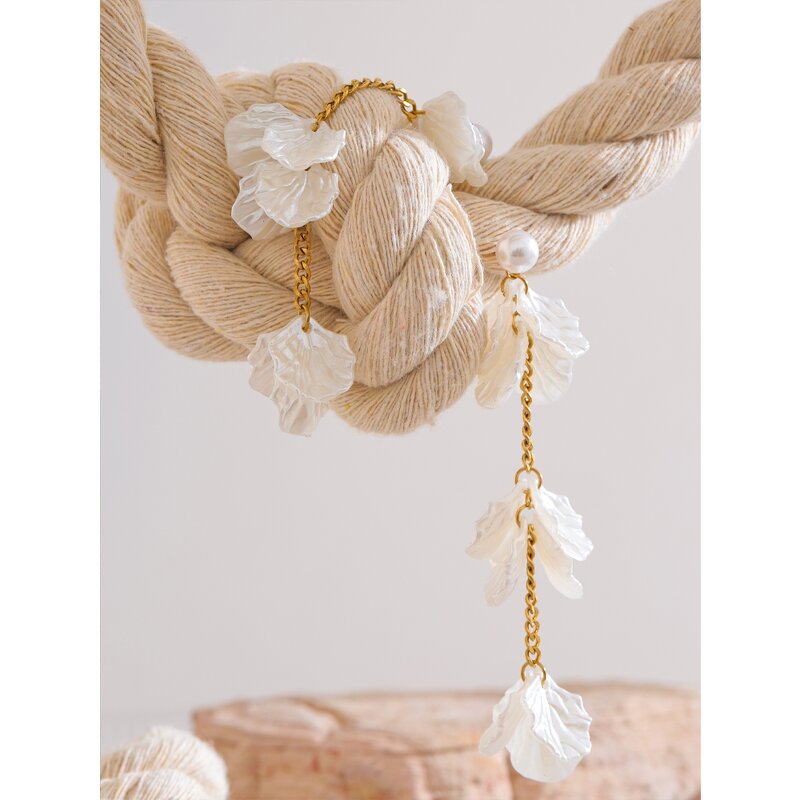 Shell Shape Pendant Earrings Supplier - JINYOU 4183 New Arrivals Stainless Steel