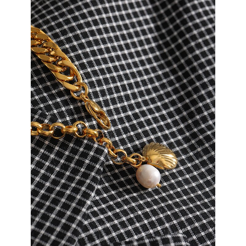 Beach Shell Bracelet Manufacturer - JINYOU 2153 Natural Pearl 18K Gold
