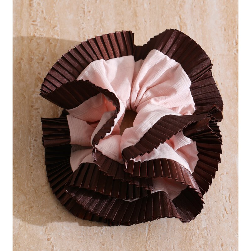 Hair Scrunchies Supplier - JINYOU 0021 New Style Oversize Black Red Satin