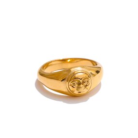 Metal Sun Finger Ring Manufacturer - JINYOU 5513 New Arrival Waterproof PVD