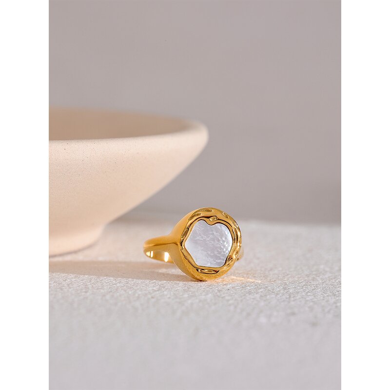 Sea Shell Ring Manufacturer - JINYOU 2155 Casting 18K Gold Tarnish Free