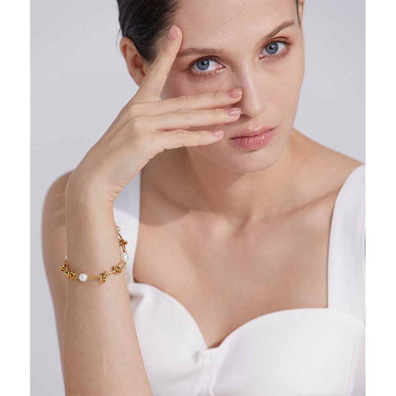 Natural Pearl Set Supplier - JINYOU 241 Fashion Trendy Stainless Steel Chain