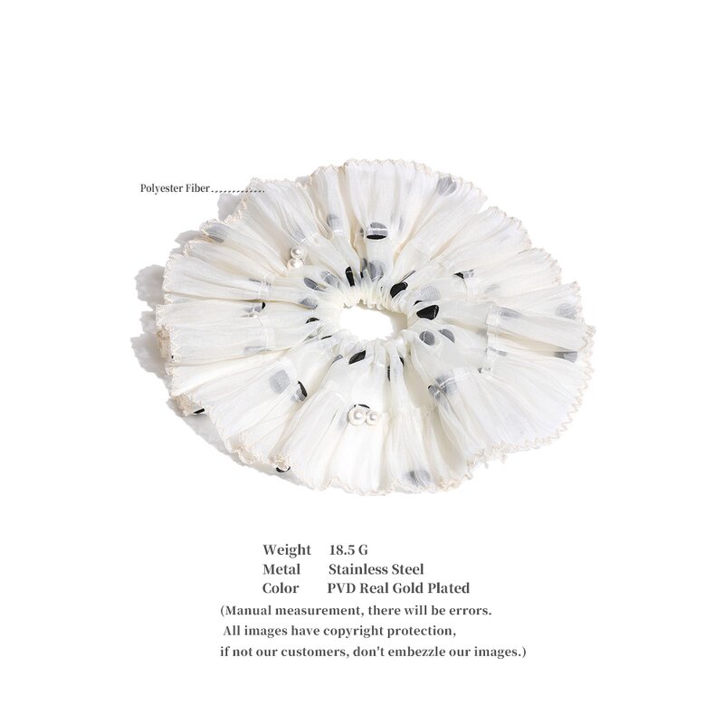 Dotted Hairband Manufacturer - JINYOU 0024 New Trend Polyester Fabric Cherry