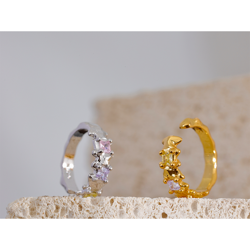 Colorful Zirconia Clips Supplier - JINYOU 030 Sterling Silver 1PC Fashion Clip