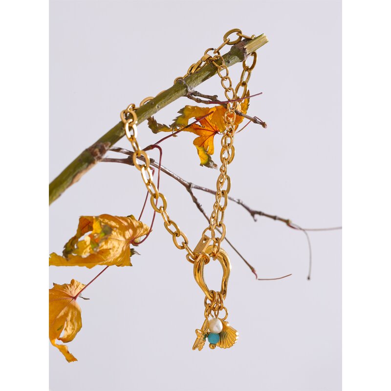 Pearl Turquoise Bracelet Manufacturer - JINYOU 5512 New Arrival Natural 18k Plated