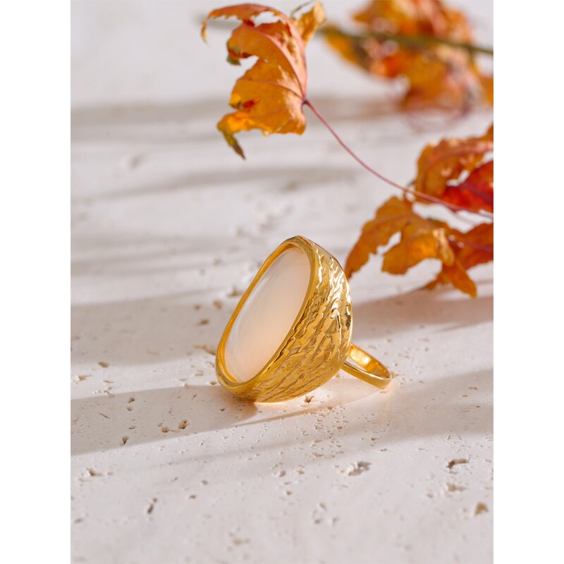 White Shell Ring Manufacturer - JINYOU 5563 New Arrival Thick Adjustable