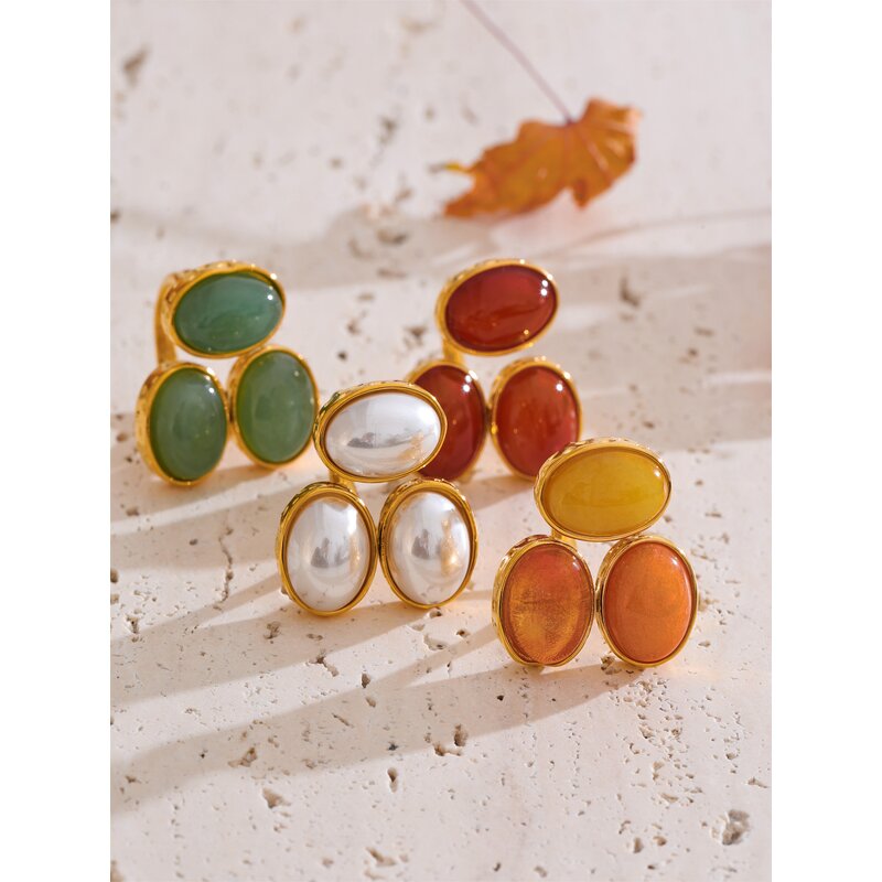 Charm Finger Ring Supplier - JINYOU 1994 Fashion Stainless Steel Natural