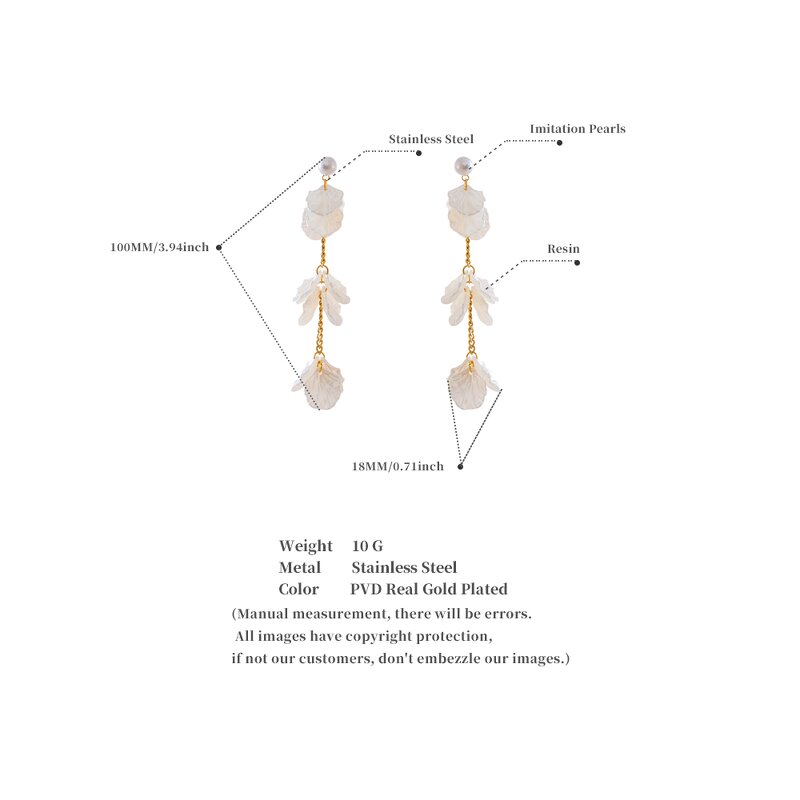 Shell Shape Pendant Earrings Supplier - JINYOU 4183 New Arrivals Stainless Steel