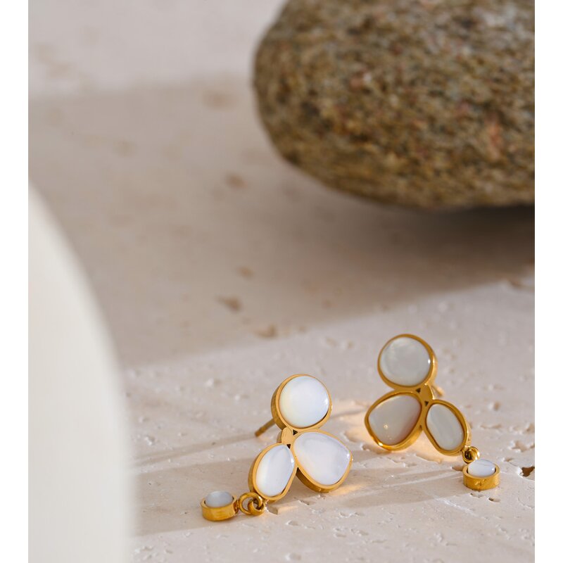 Korean Earrings Manufacturer - JINYOU 1206 Fashion 18K Gold Plated