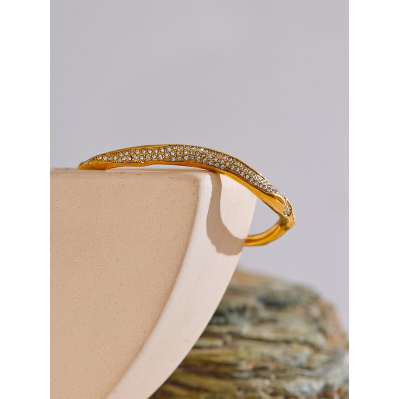 Zircon Open Bracelet Manufacturer - JINYOU 4492 New Arrival Rust Proof Fashion