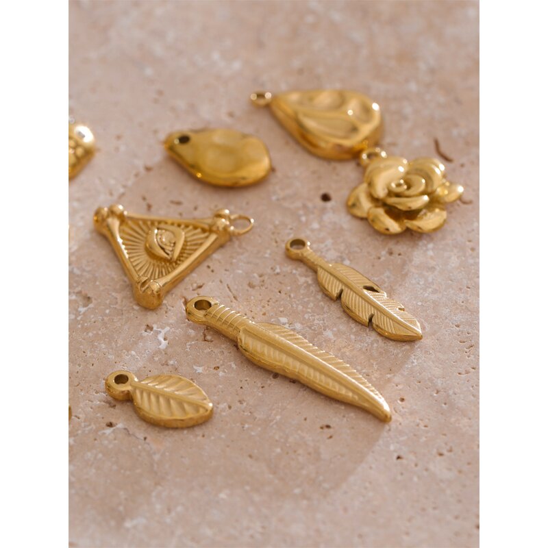 DIY Jewelry Accessories Supplier - JINYOU 0161 Leaf Flower Geometric Cubic