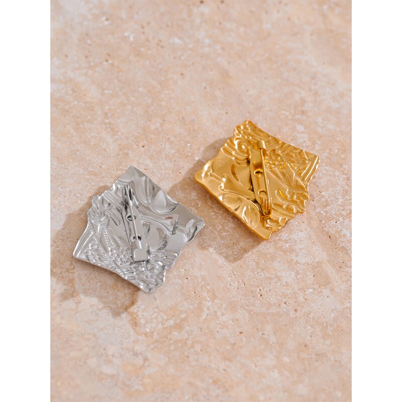 Face Shape Brooch Supplier - JINYOU 4520 New Fashion Stainless Steel Metal