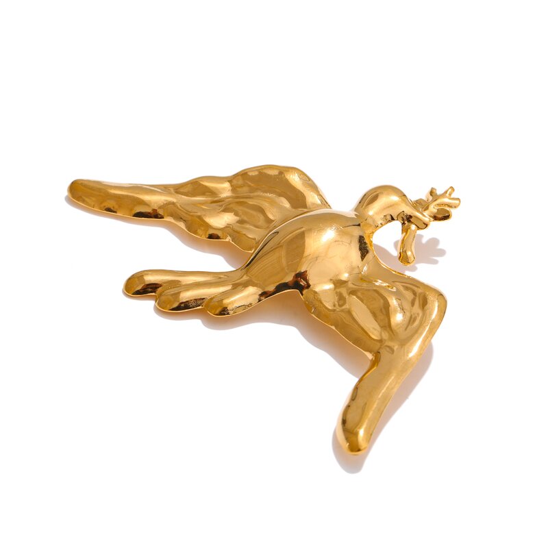 Metal Bird Brooch Manufacturer - JINYOU 5514 New Arrival Waterproof Stainless