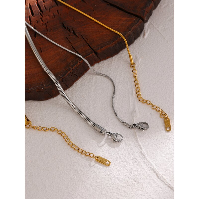 Mix Chain Necklace Supplier - JINYOU 678 Minimalist Metal 18K Gold Plated
