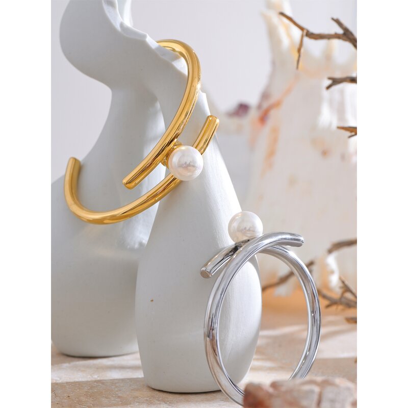 Simulated Pearls Bracelet Manufacturer - JINYOU 4368 New Unique Design Trendy