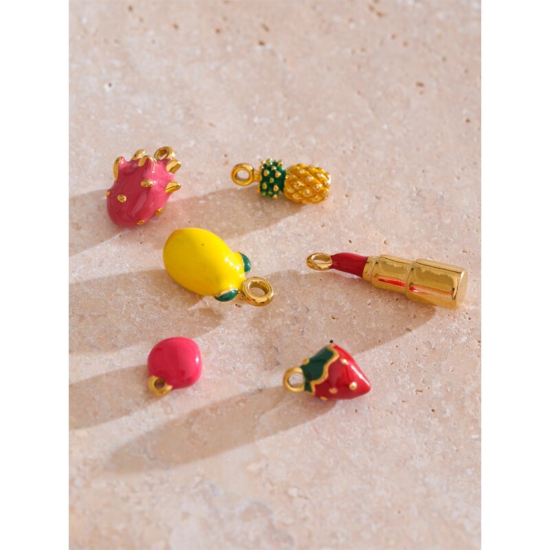 Cartoon Accessories Manufacturer - JINYOU 0185 Cute Fruits Pineapple Strawberry