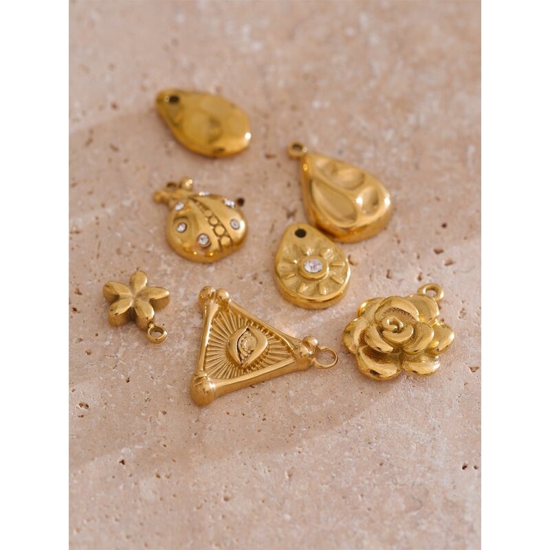 DIY Jewelry Accessories Supplier - JINYOU 0161 Leaf Flower Geometric Cubic