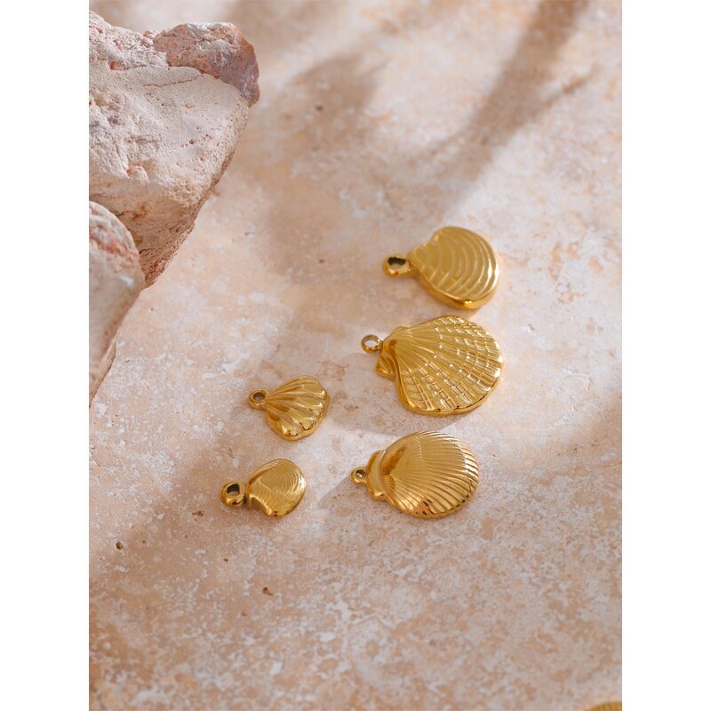 Ocean Shell Pendant Supplier - JINYOU 0110 Starfish Seahorse Conch Stainless