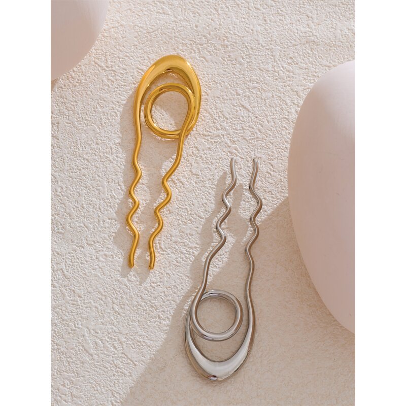 Stainless Steel Hair Clip Manufacturer - JINYOU 4726 New Arrival Waterproof 18K