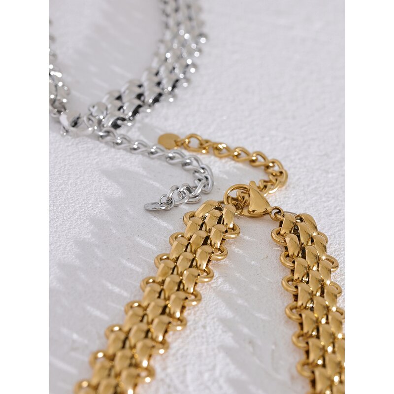 Metal Chain Set Manufacturer - JINYOU 606 Waterproof 18K Gold Plated Stainless