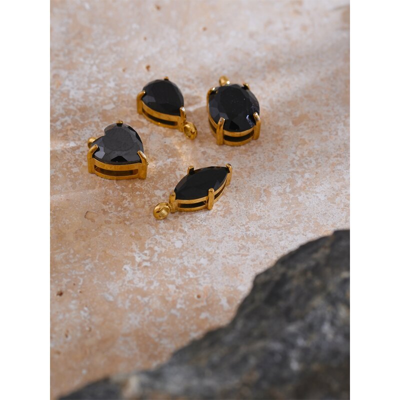 Shiny Heart Pendant Supplier - JINYOU 0098 Exquisite Stainless Steel Colorful