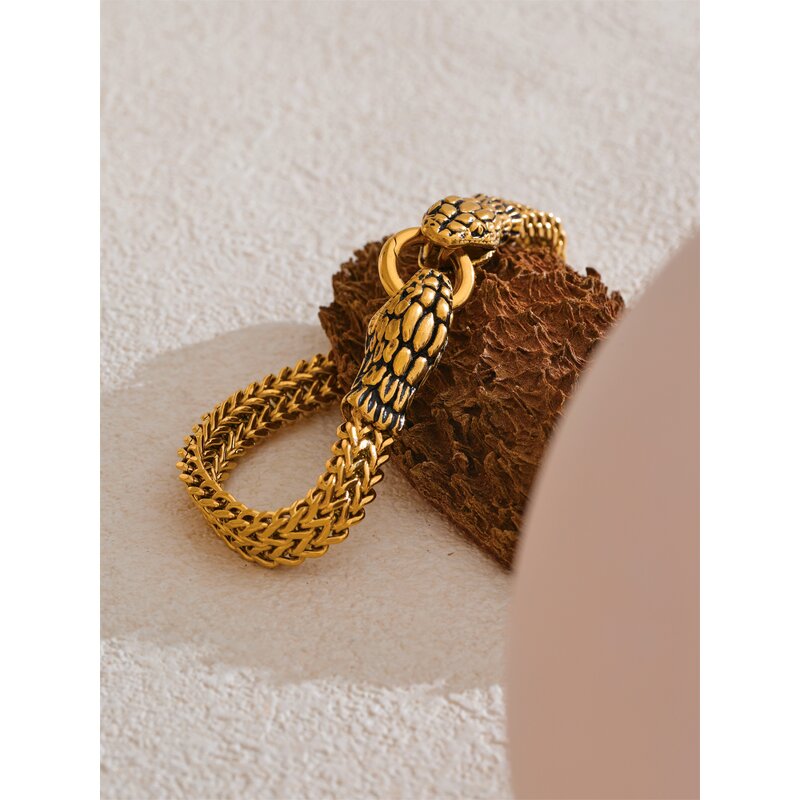 Snake Shape Bracelet Manufacturer - JINYOU 5426 New Arrival 23cm Stainless Steel