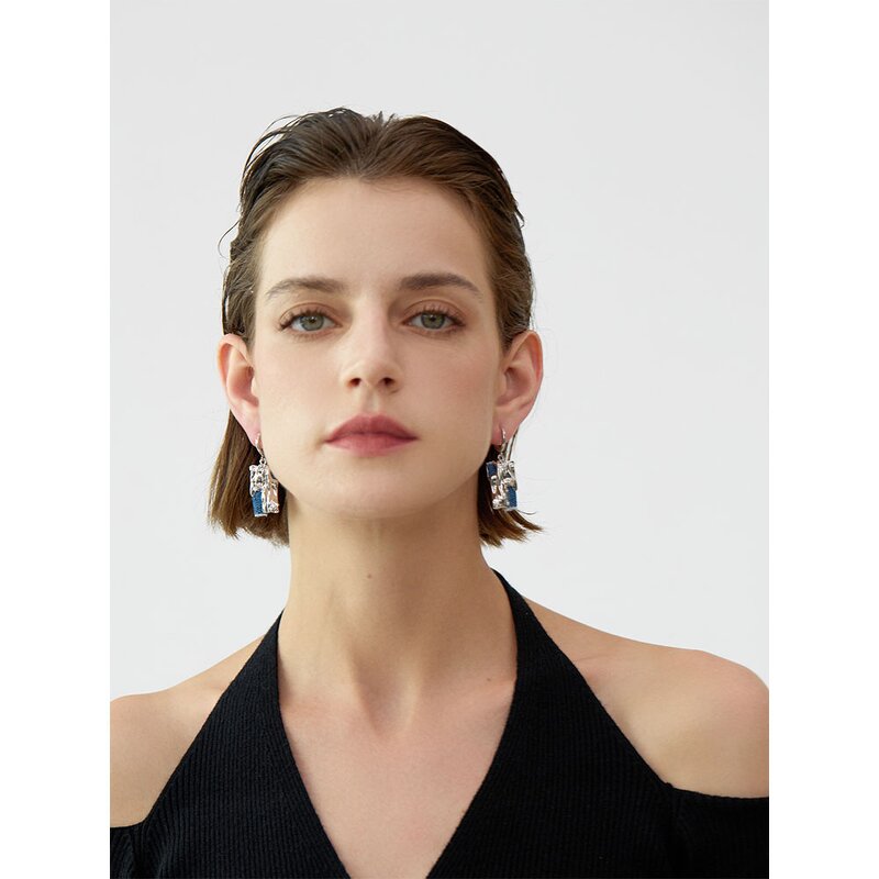 Vintage Denim Earrings Supplier - JINYOU KE001EN Originality Personality Fashion