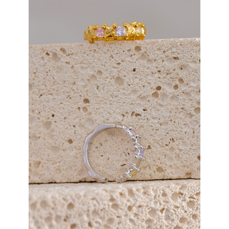 Colorful Zirconia Clips Supplier - JINYOU 030 Sterling Silver 1PC Fashion Clip