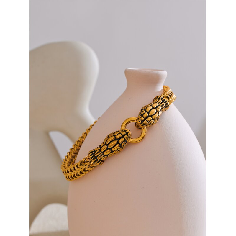 Snake Shape Bracelet Manufacturer - JINYOU 5426 New Arrival 23cm Stainless Steel