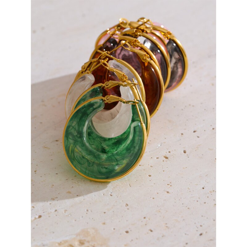 Round Hollow Earrings Supplier - JINYOU 1638 Summer Elegant Waterproof