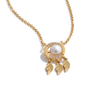 Pearl Zircon Necklace Supplier - JINYOU 5209 New Arrival Simulated Pearl