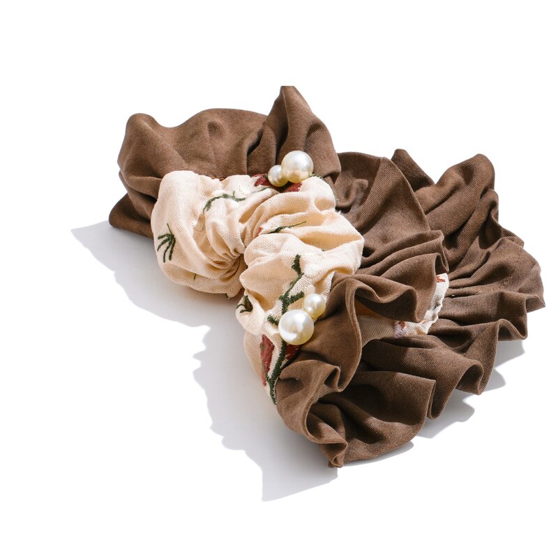 Two Color Hair Clips Manufacturer - JINYOU 0030 Wholesale Polyester Fabric Elastic