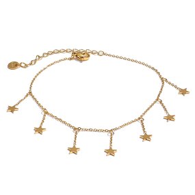 Long Star Anklet Supplier - JINYOU 687 316L Stainless Steel Summer Beach