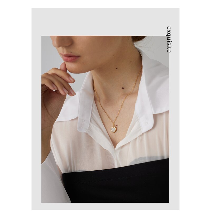 Heart Pendant Set Manufacturer - JINYOU 873 Romantic Chic Natural Stone Agate