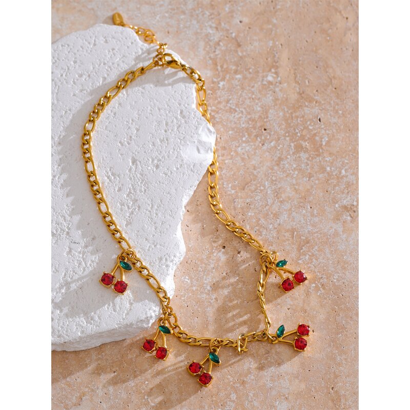 Zircon Cherry Set Supplier - JINYOU 4566 Chain Necklace Bracelet Statement