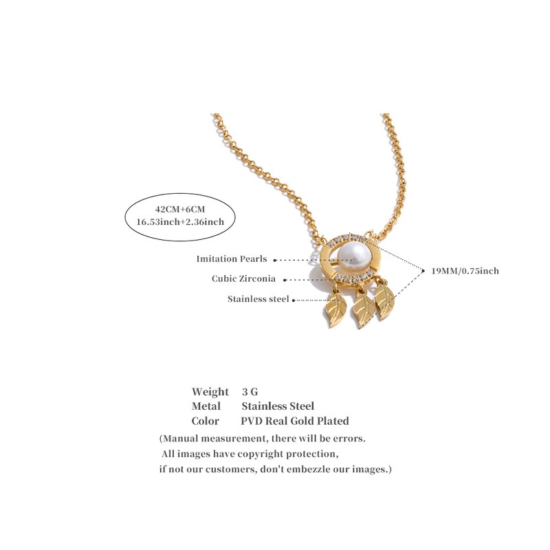 Pearl Zircon Necklace Supplier - JINYOU 5209 New Arrival Simulated Pearl